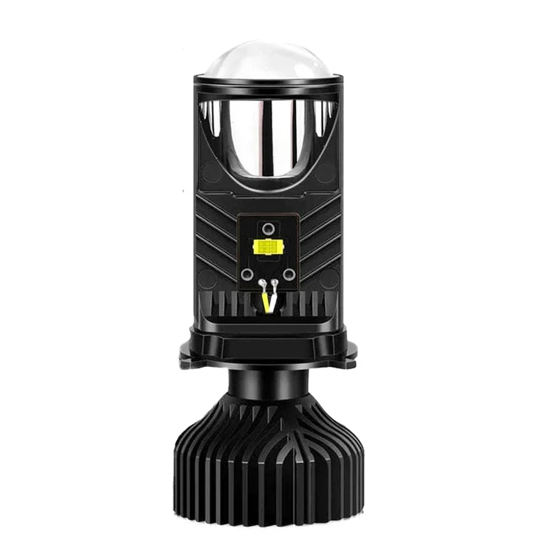 H4 LED-Projektorlinse, Scheinwerfer, Auto-LED-Scheinwerfer, Canbus, 6000 K, Fern-/Abblendlicht, Birne mit Turbolüfter, 22000 lm, 90 W, für Auto/Motorrad, 12 V