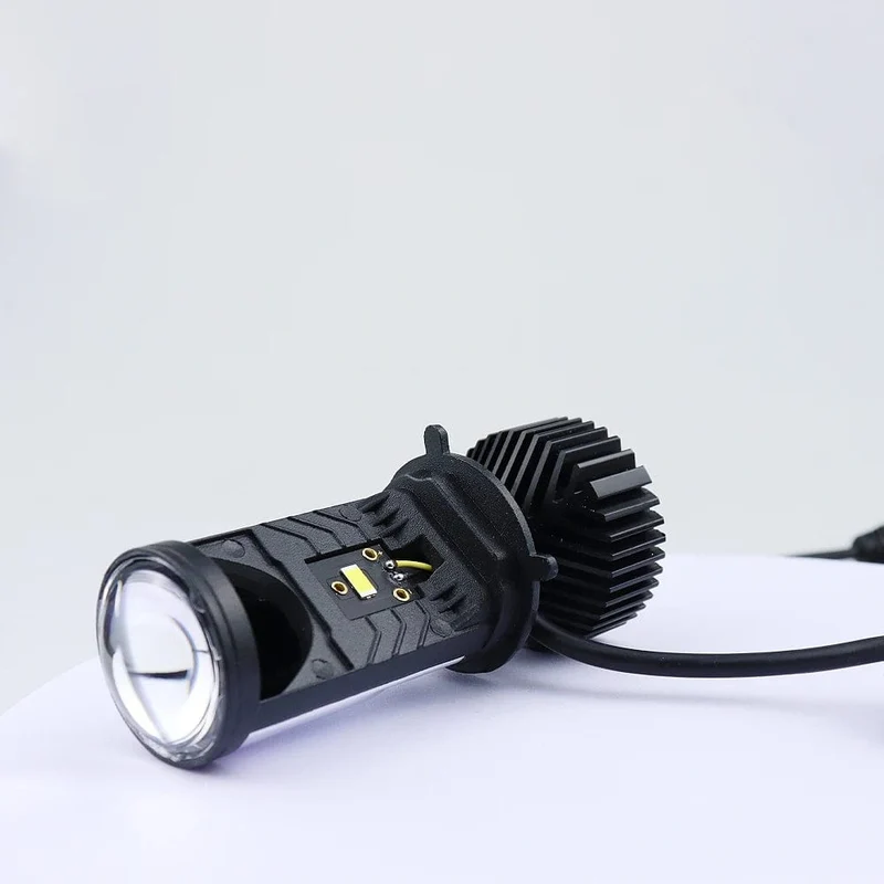 H4 LED-Projektorlinse, Scheinwerfer, Auto-LED-Scheinwerfer, Canbus, 6000 K, Fern-/Abblendlicht, Birne mit Turbolüfter, 22000 lm, 90 W, für Auto/Motorrad, 12 V