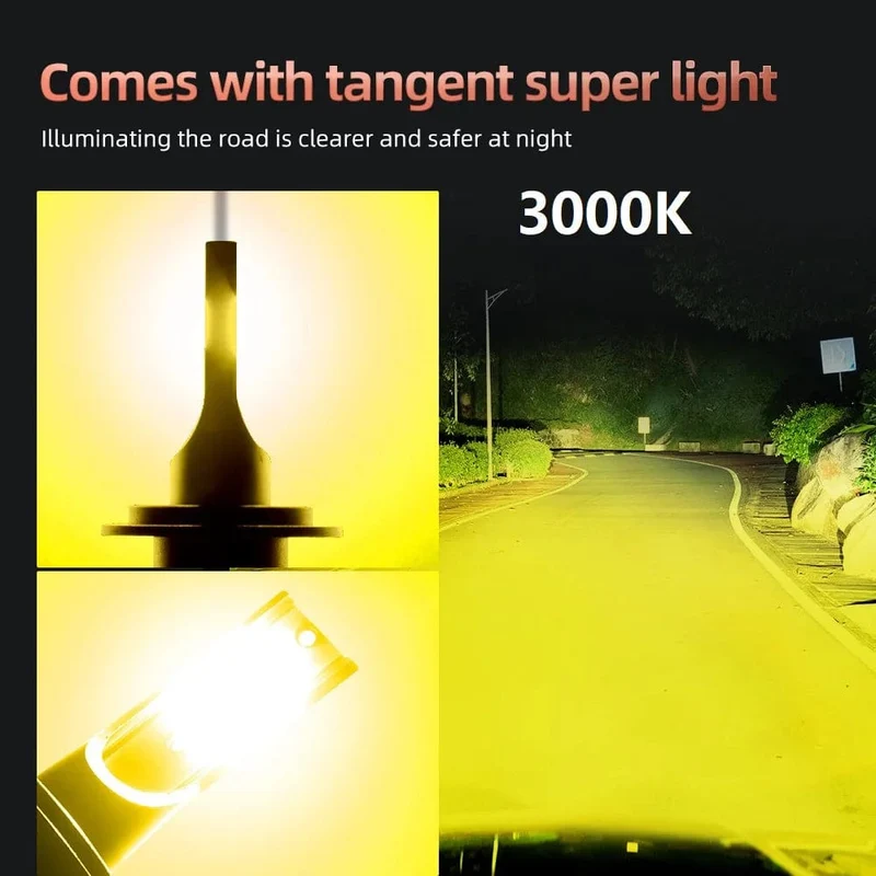 2Pcs H4 H7 H11 H10 LED Auto Scheinwerfer Lampen 3000K 6000K PSX24W 9005 HB3 9006 HB4 H8 H1 h3 Auto Lichter Automobil Fahren Nebel Lampe