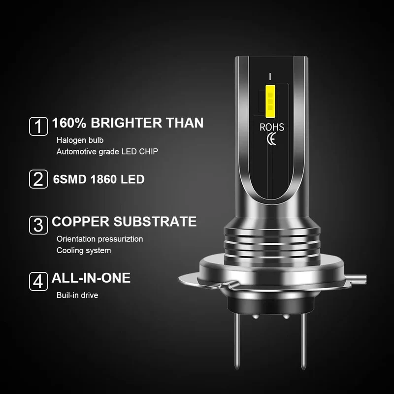 2Pcs H4 H7 H11 H10 LED Auto Scheinwerfer Lampen 3000K 6000K PSX24W 9005 HB3 9006 HB4 H8 H1 h3 Auto Lichter Automobil Fahren Nebel Lampe