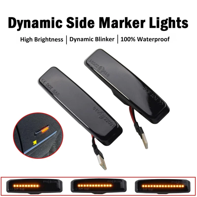 LED Dynamische Blinker Licht Seite Marker Kotflügel Sequentielle Lampe Blinker Anzeige Trim Abdeckung Für BMW 5 Series E39 1995-2003 M5