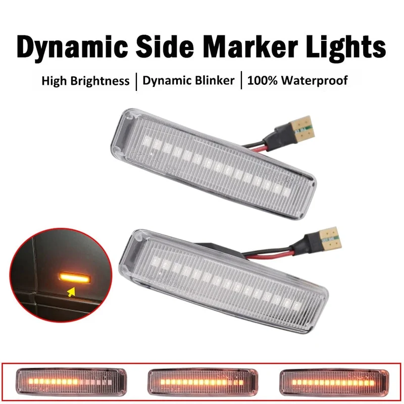 LED Dynamische Blinker Licht Seite Marker Kotflügel Sequentielle Lampe Blinker Anzeige Trim Abdeckung Für BMW 5 Series E39 1995-2003 M5
