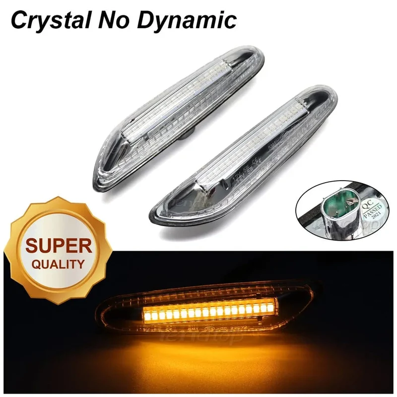 LED Dynamische Seitenmarkierungsspiegel-Anzeigelampe Fließendes Wasser Blinkerlicht Für BMW E90 E91 E92 E93 E60 E87 E82 E61 E46 X1 X3