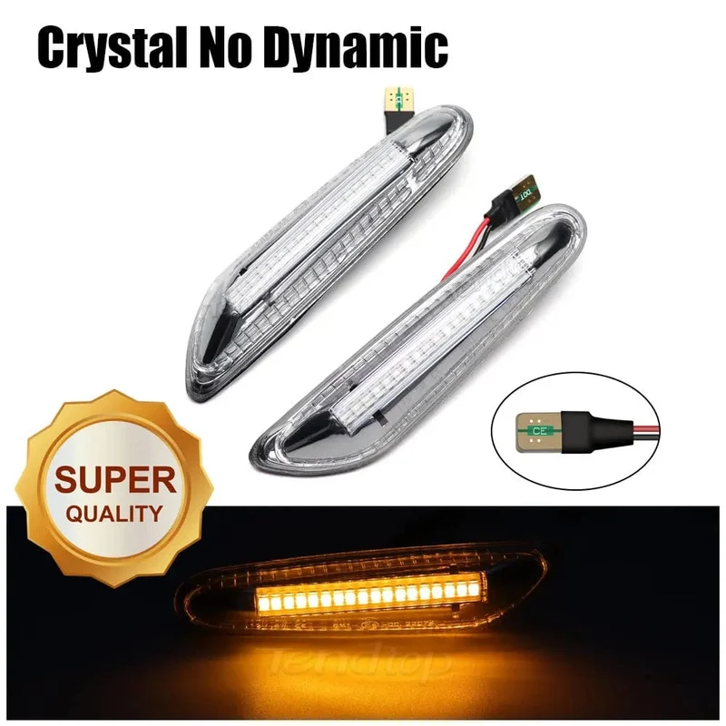LED Dynamische Seitenmarkierungsspiegel-Anzeigelampe Fließendes Wasser Blinkerlicht Für BMW E90 E91 E92 E93 E60 E87 E82 E61 E46 X1 X3