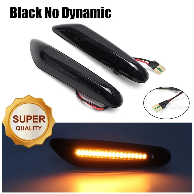 LED Dynamische Seitenmarkierungsspiegel-Anzeigelampe Fließendes Wasser Blinkerlicht Für BMW E90 E91 E92 E93 E60 E87 E82 E61 E46 X1 X3