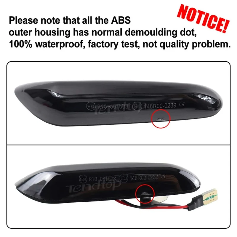 LED Dynamische Seitenmarkierungsspiegel-Anzeigelampe Fließendes Wasser Blinkerlicht Für BMW E90 E91 E92 E93 E60 E87 E82 E61 E46 X1 X3