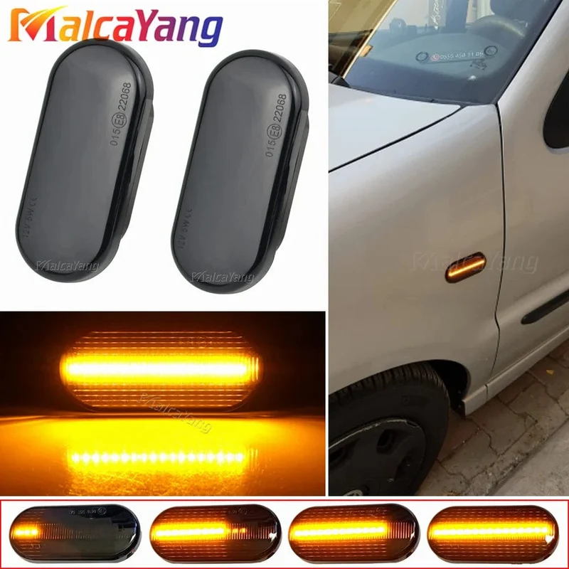 1 paar Dynamische Fließende LED Seite Marker Blinker Licht Für VW Transporter T5 Polo Golf 3 4 Passat B5 Sharan lupo Bora Multivan