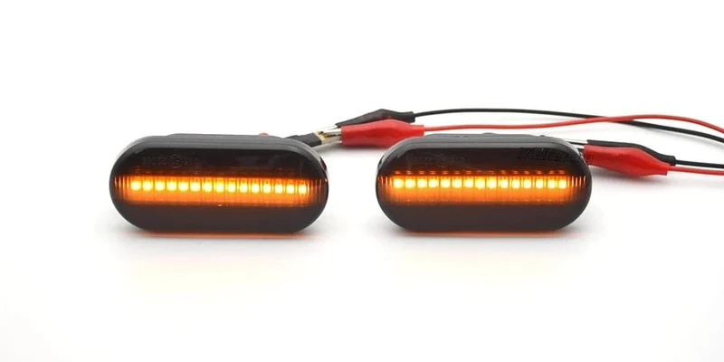 1 paar Dynamische Fließende LED Seite Marker Blinker Licht Für VW Transporter T5 Polo Golf 3 4 Passat B5 Sharan lupo Bora Multivan