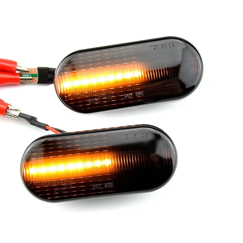 2 STÜCKE Led Dynamische Seitenmarkierungs-blinker Licht Sequentielle Blinker Licht Für VW Golf 3 4 MK3 MK4 Passat 3BG Polo 6N 9N Bora Vento