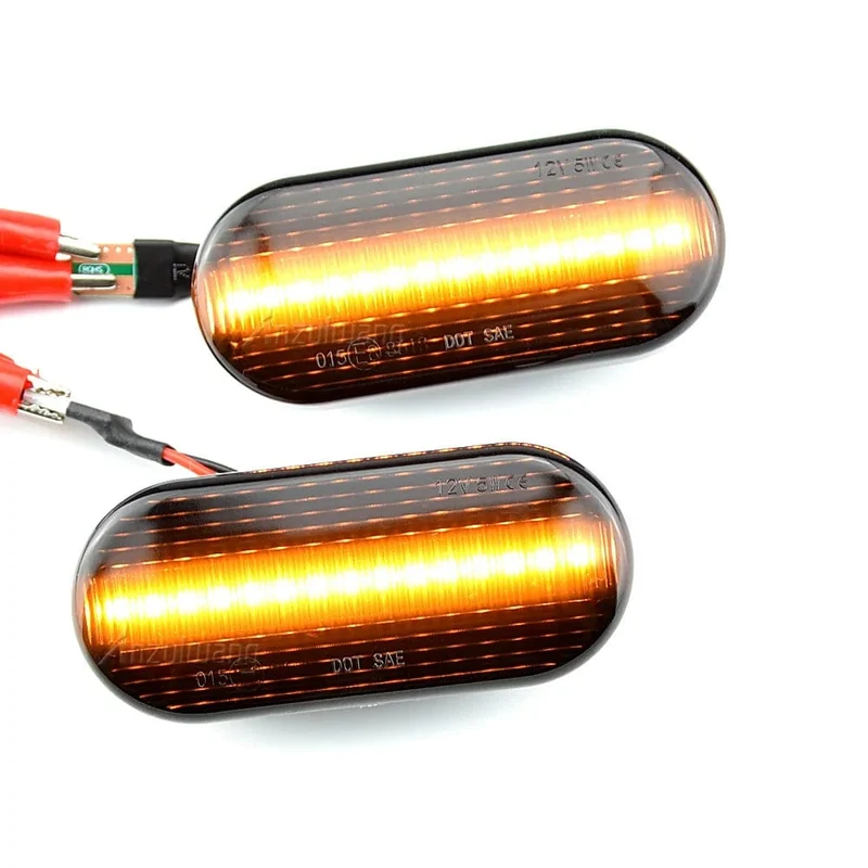 2 STÜCKE Led Dynamische Seitenmarkierungs-blinker Licht Sequentielle Blinker Licht Für VW Golf 3 4 MK3 MK4 Passat 3BG Polo 6N 9N Bora Vento