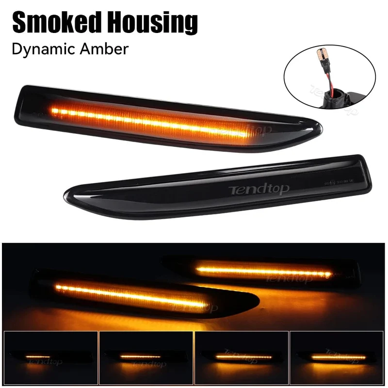 Sequentieller LED-Dynamischer Blinker Seitenmarkierungslicht Blinker für Ford Mondeo Mk4 Fließheck Limousine Kombi (BA7) 2007-2015
