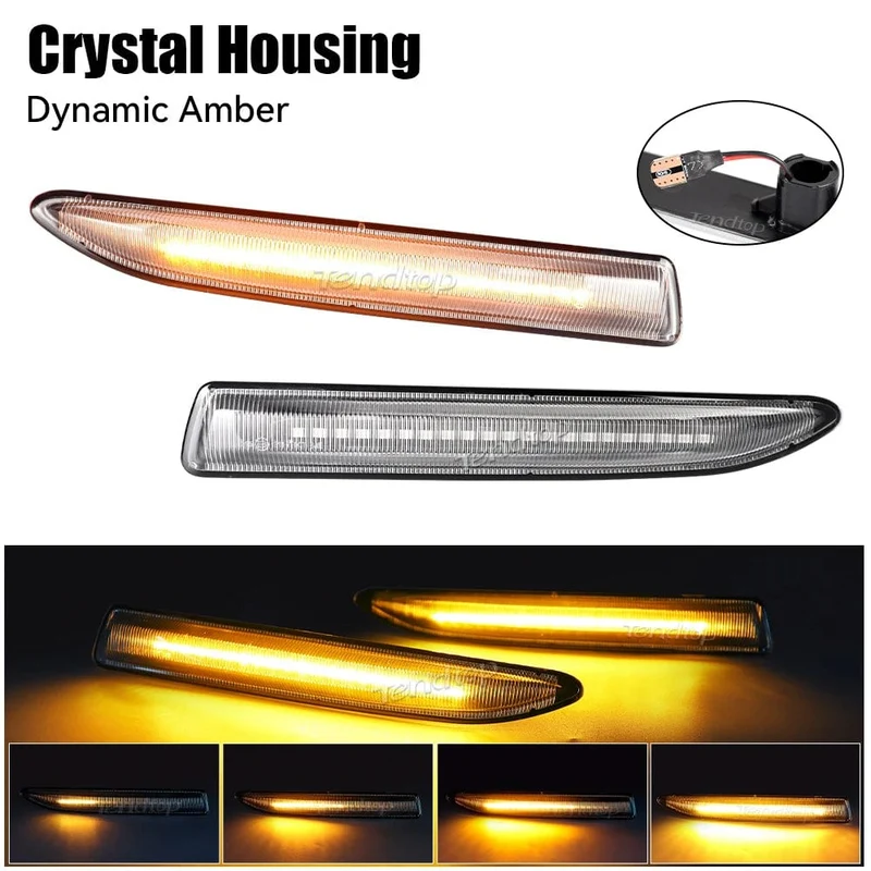 Sequentieller LED-Dynamischer Blinker Seitenmarkierungslicht Blinker für Ford Mondeo Mk4 Fließheck Limousine Kombi (BA7) 2007-2015