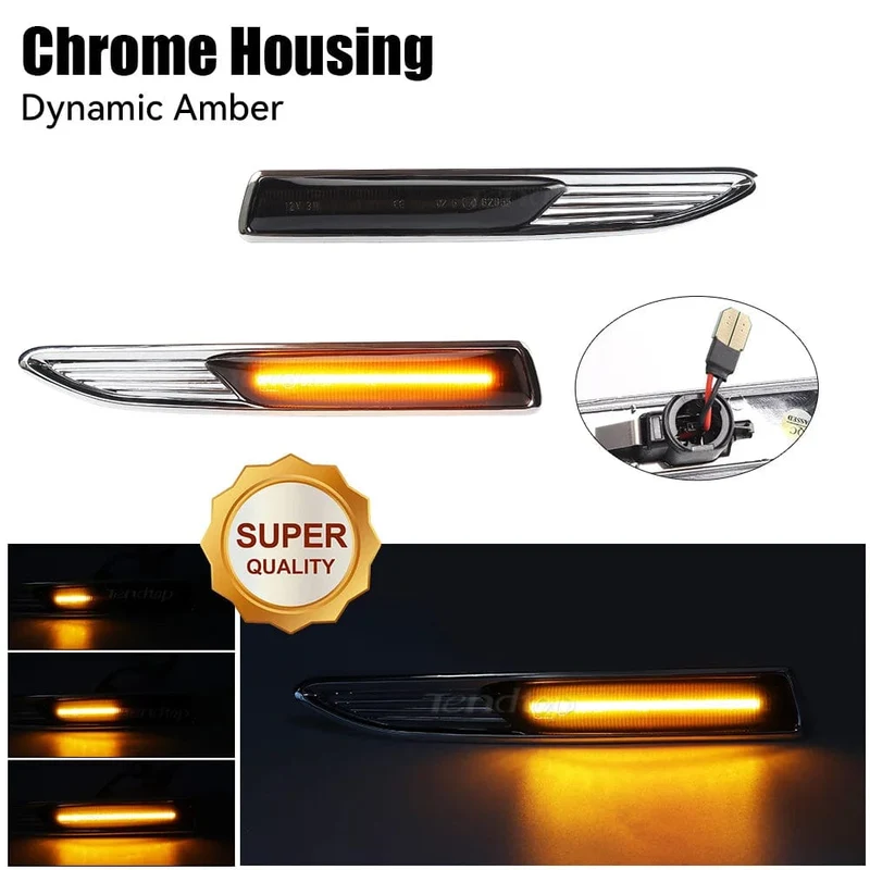 Sequentieller LED-Dynamischer Blinker Seitenmarkierungslicht Blinker für Ford Mondeo Mk4 Fließheck Limousine Kombi (BA7) 2007-2015
