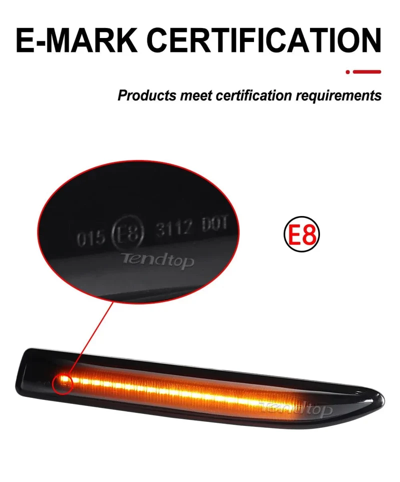Sequentieller LED-Dynamischer Blinker Seitenmarkierungslicht Blinker für Ford Mondeo Mk4 Fließheck Limousine Kombi (BA7) 2007-2015