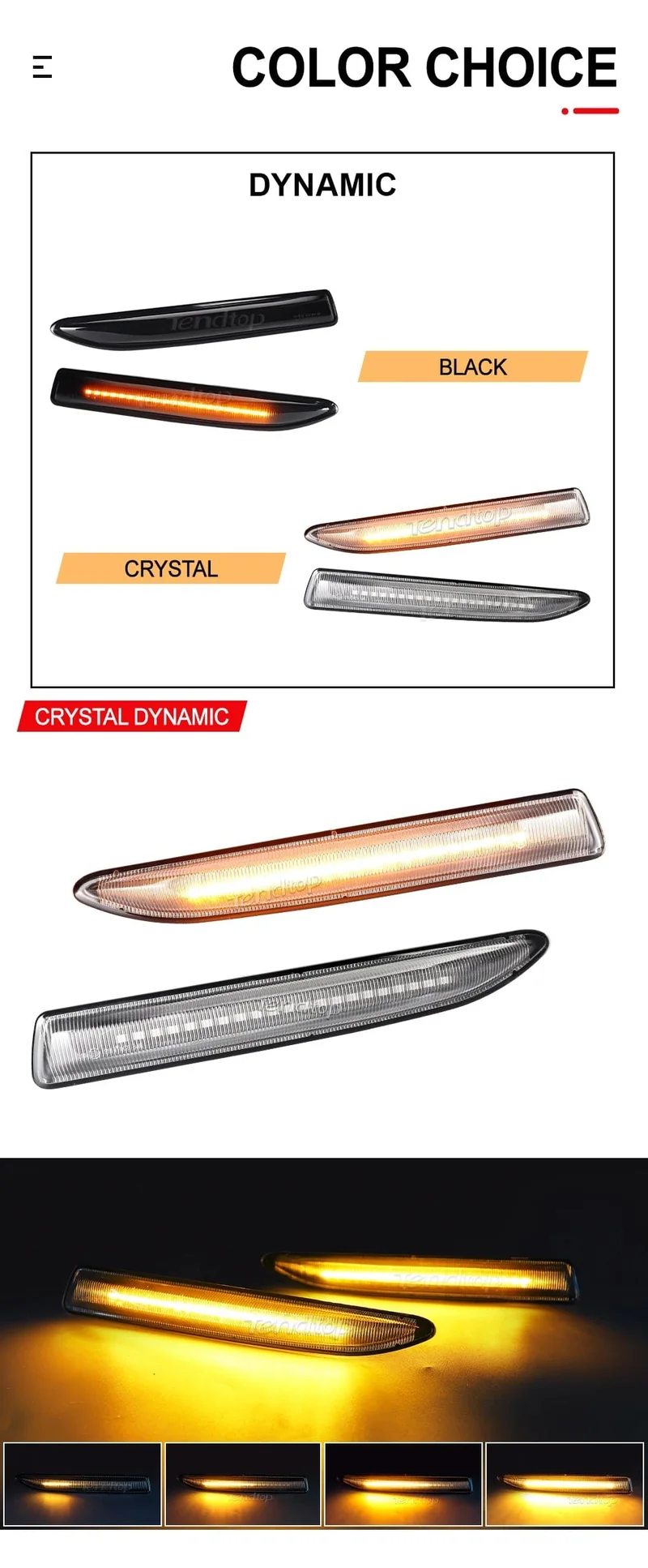 Sequentieller LED-Dynamischer Blinker Seitenmarkierungslicht Blinker für Ford Mondeo Mk4 Fließheck Limousine Kombi (BA7) 2007-2015
