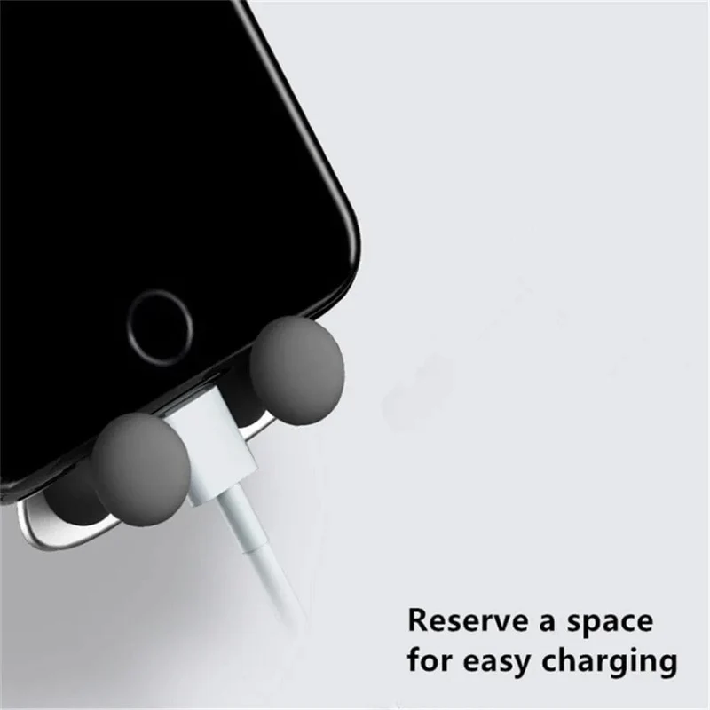 Schwerkraft-Autotelefonhalter Air Vent Clip Lächeln Gesicht Mount Mobile Cell Stand GPS-Unterstützung für iPhone 12 Pro Max Xiaomi Samsung