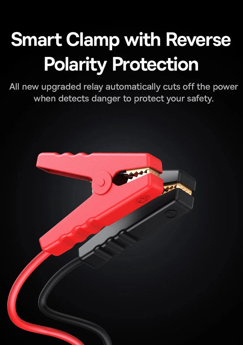Baseus 3000A Auto Starthilfe Power Bank 26800mAh Auto Startgerät mit PD 100W Schnelllade Autobatterie Ladegerät Booster