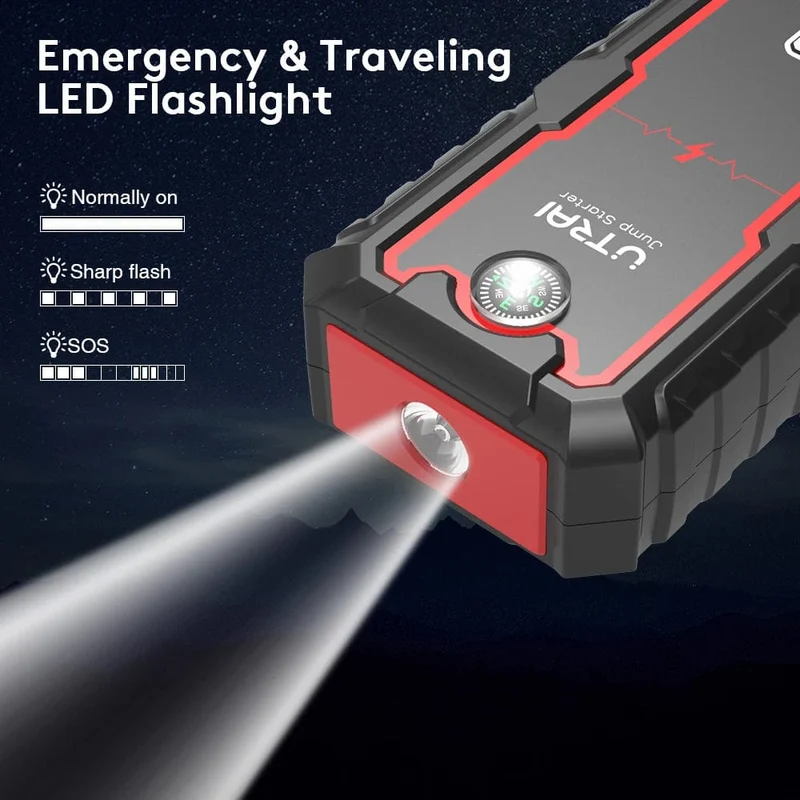 UTRAI Power Bank 2000A Starthilfe Tragbares Ladegerät Auto Booster 12V Auto Start Gerät Notfall Auto Batterie Starter