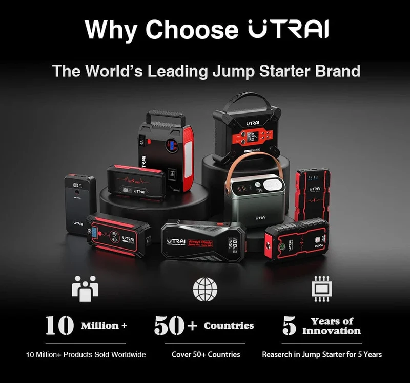 UTRAI Power Bank 2000A Starthilfe Tragbares Ladegerät Auto Booster 12V Auto Start Gerät Notfall Auto Batterie Starter
