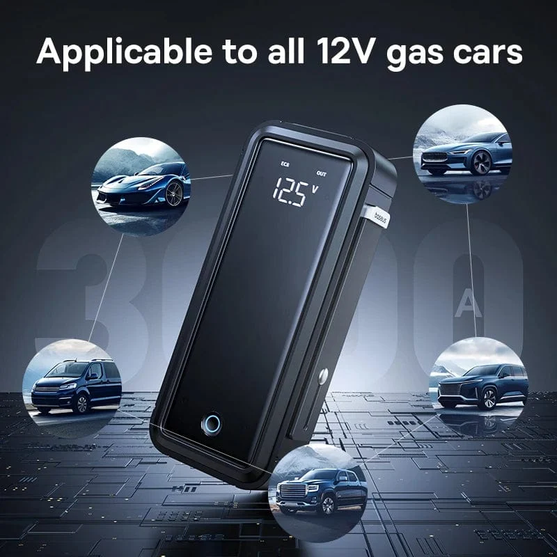 Baseus Superkondensator Auto Starthilfe 3000A Auto Booster Gerät Ladegerät Batterie weniger Tragbares Auto Starten für Notfall Gerät