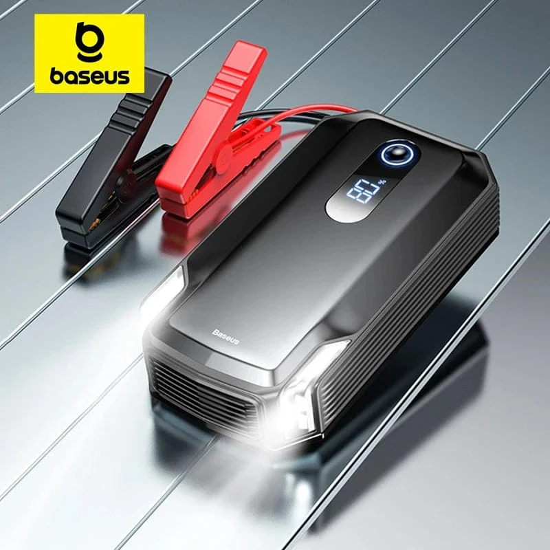 Baseus 20000mAh Auto Starthilfe Power Bank 2000A 20000mAh Auto Batterie Ladegerät Auto Notfall Booster Start Gerät Starthilfe
