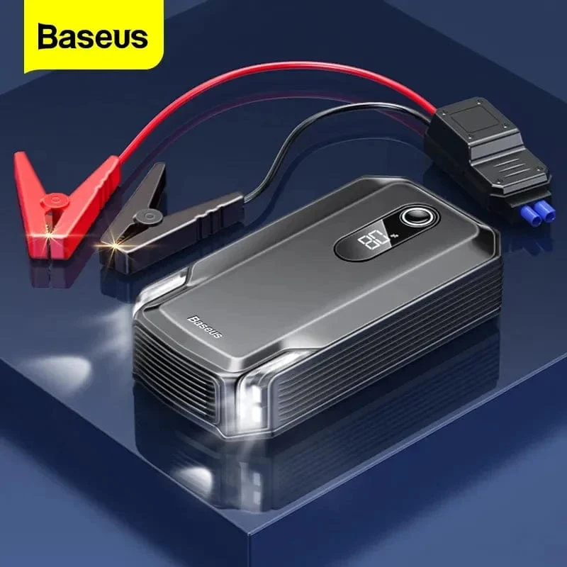 Baseus 20000mAh Starthilfe Power Bank 2000A 12V Tragbarer Autobatterie-Starter Notfall-AUTO-Booster-Startgerät Starthilfe