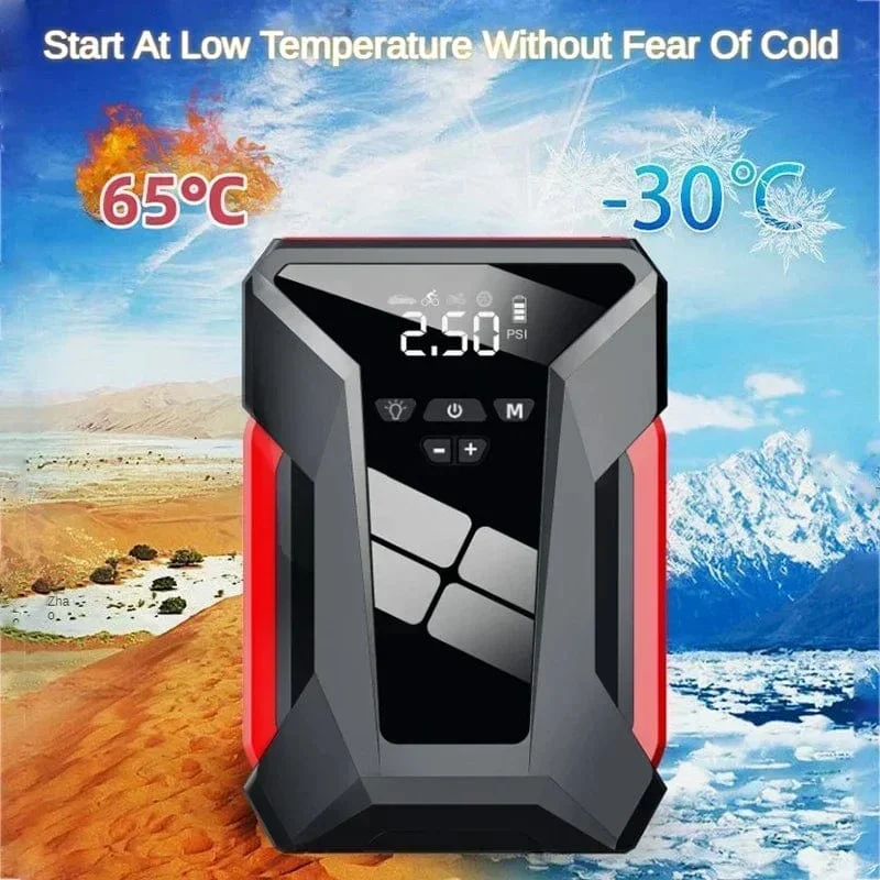 2000A Auto Starthilfe Luftpumpe Multi-Function4In1 Luft Kompressor Power Bank Auto Batterie Starter Starten Auto Reifen Inflator