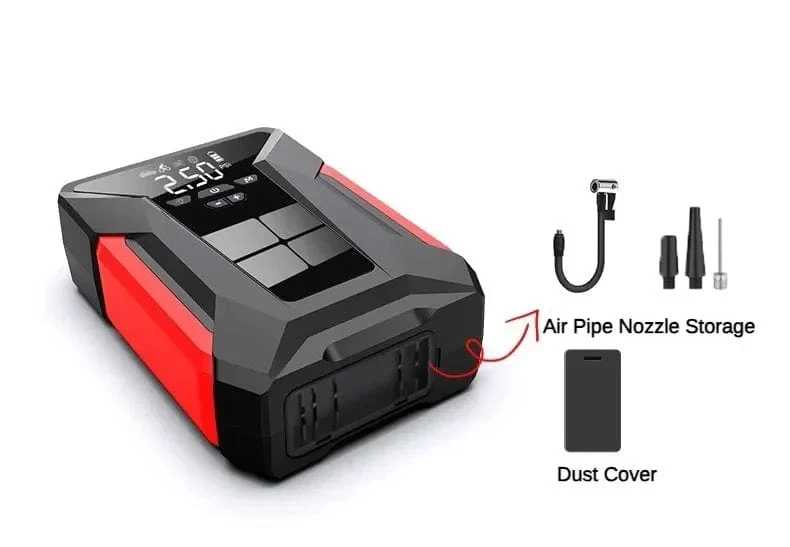 2000A Auto Starthilfe Luftpumpe Multi-Function4In1 Luft Kompressor Power Bank Auto Batterie Starter Starten Auto Reifen Inflator