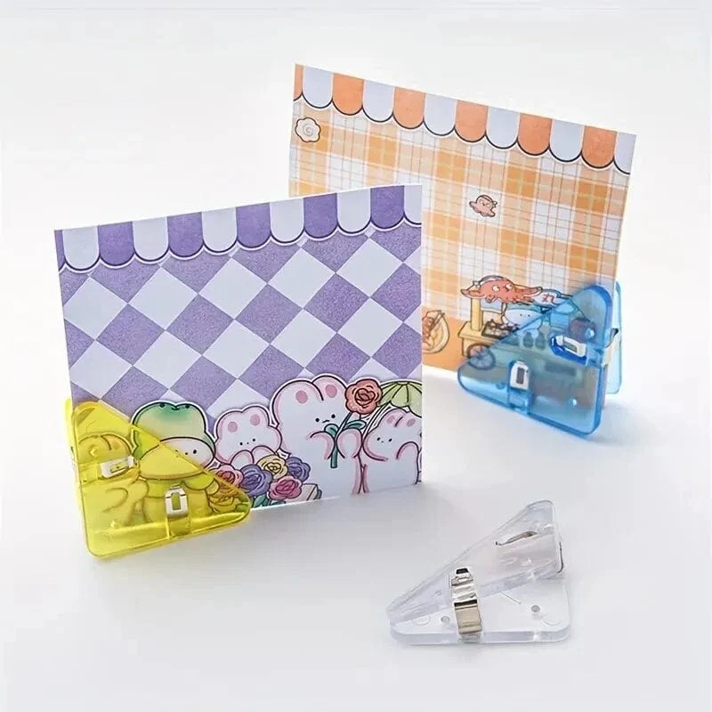 5/10/50 stücke Kreative Dreieck Clip Rechnung Clip Buch Papier Ecke Clip Binder Clip Für Schreibtisch Lagerung Regal Büro Desktop-Organizer