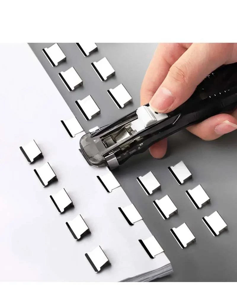 Mini Spurlose Wiederverwendbare Handklemme Push-Hefter Papier Buch Datei Büro Schule Student Binder Bindung Werkzeuge Liefert Zubehör