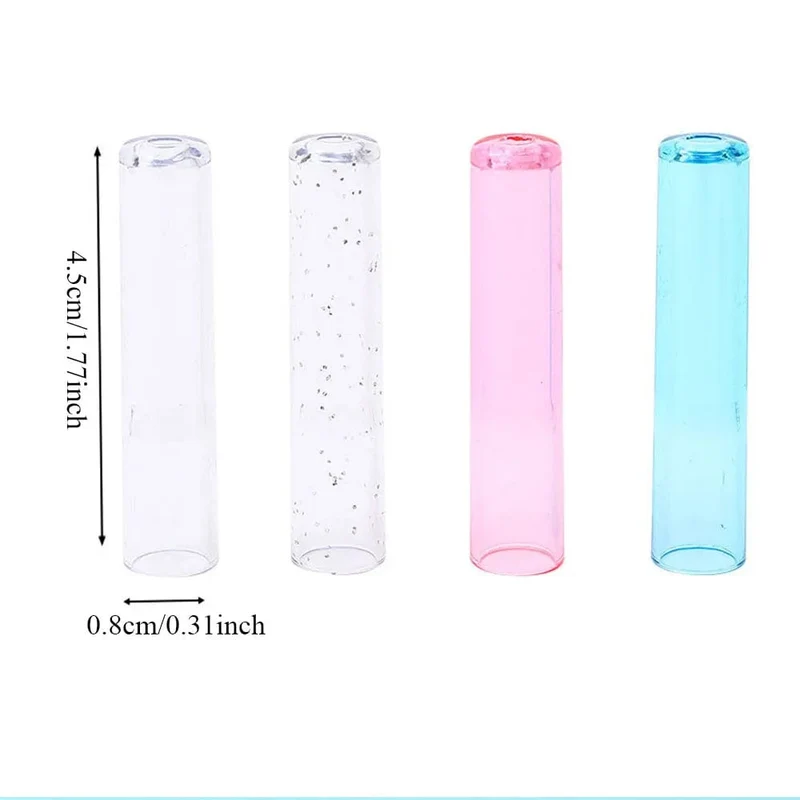 6 Teile/satz Transparent Kunststoff Bleistift Kappe Einfache Bunte Bleistift Extender Nette Bleistift Schutz Kappe Schule Büro Liefert NEUE