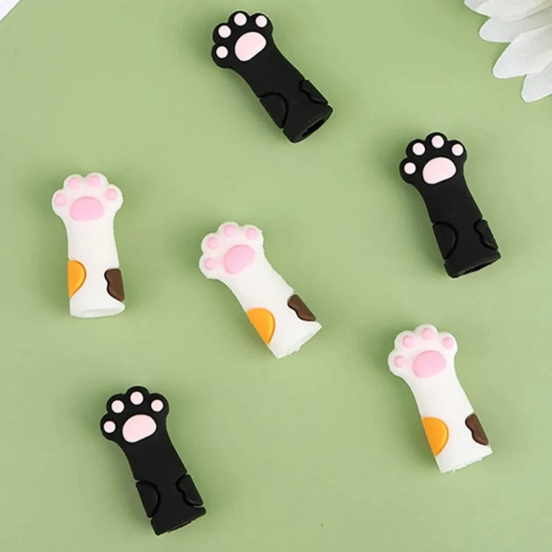 3 Teile/satz Kawaii Katze Bleistift Kappe Cartoon Silikon Stift Topper Abdeckungen Für Kinder Nette Bleistift Extender Schreibwaren Schule Liefert