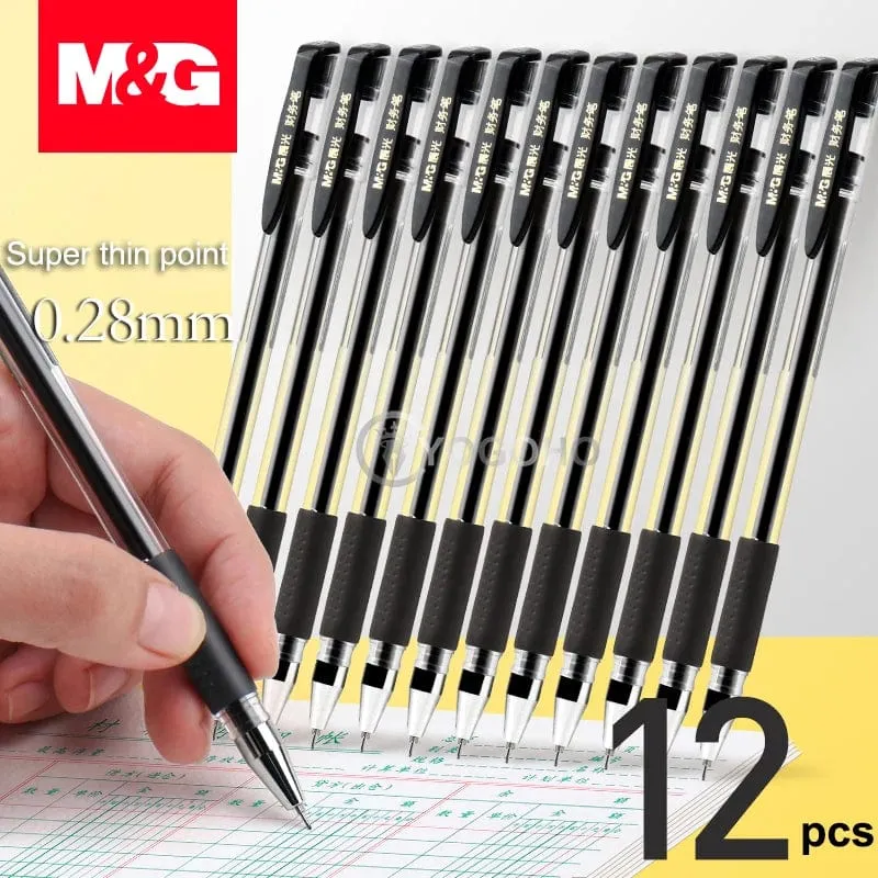 12 Stück/Box, 0.28 mm, ultrafein, Gelstift, kreativ, niedlich, einfach, schnelltrocknend, Kappe, Neutralstift, Journalzubehör