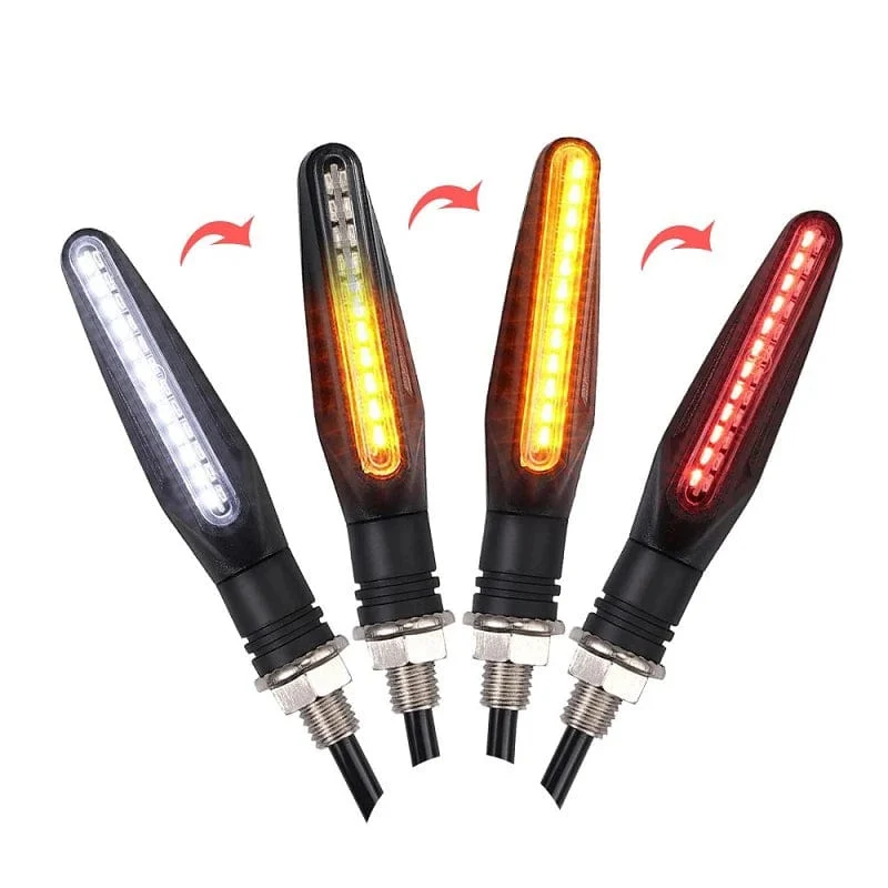 2 STÜCKE Motorrad Blinker Licht E11 Mark Built Relais 335SMD Blinker Anzeige Blinklicht Blinker Universal M10 Bolzen