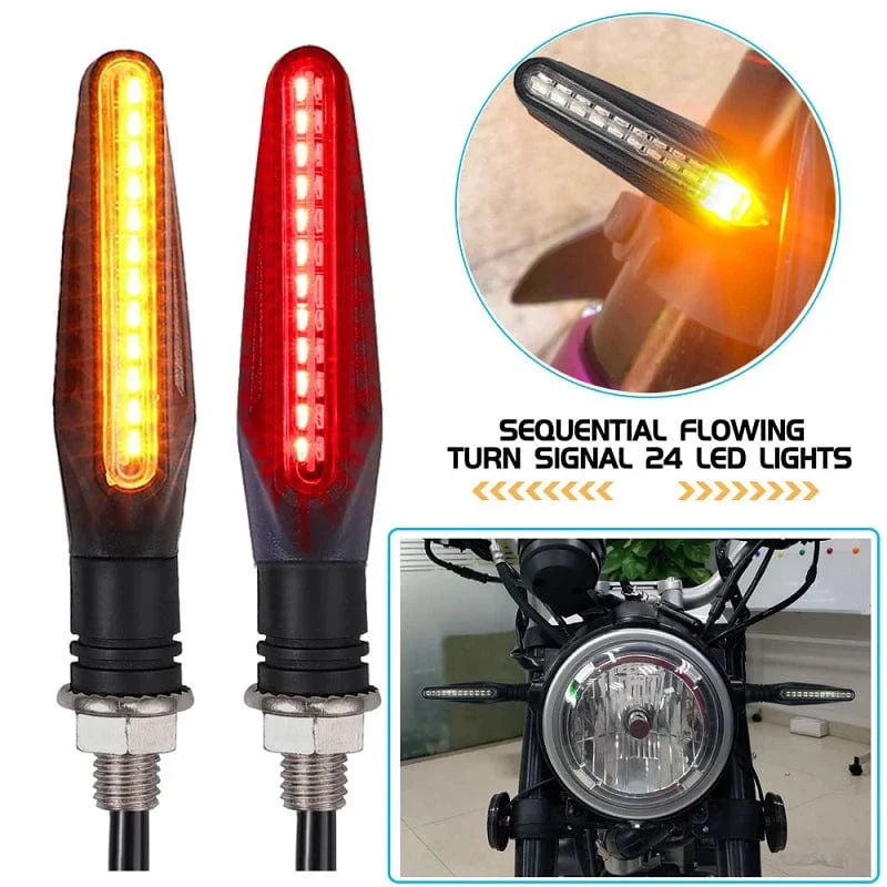 2 STÜCKE Motorrad Blinker Licht E11 Mark Built Relais 335SMD Blinker Anzeige Blinklicht Blinker Universal M10 Bolzen