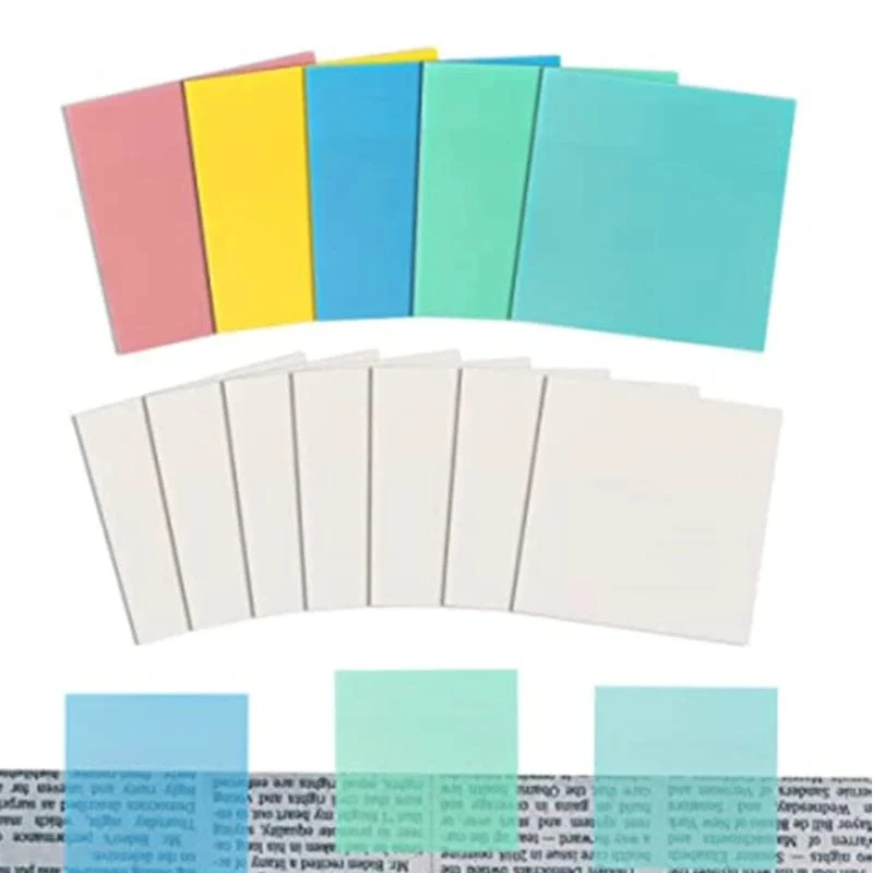 50 Blatt Kreatives transparentes PET-Notizblock Gepostet es Haftnotizen Planer Aufkleber Notizblock Schulbedarf Studenten Schreibwaren