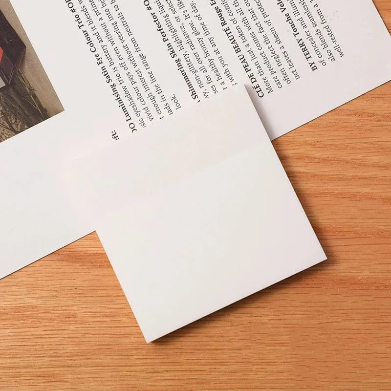 50 Blatt Kreatives transparentes PET-Notizblock Gepostet es Haftnotizen Planer Aufkleber Notizblock Schulbedarf Studenten Schreibwaren