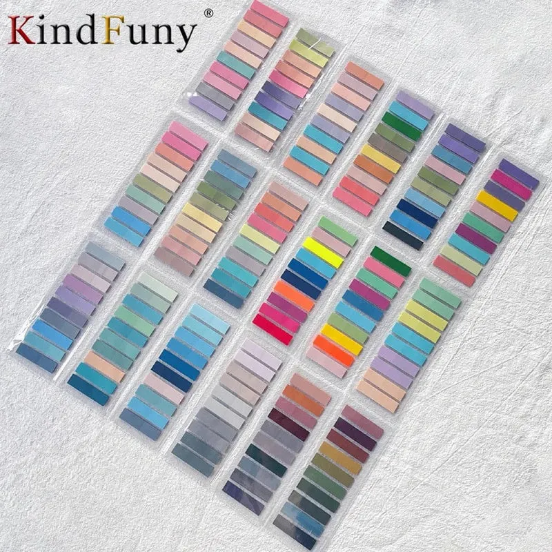 KindFuny Set Transparente Haftnotiz Selbstklebende Lesezeichen Anmerkungen Lesebuch Klare Lasche Kawaii Niedliche Schreibwaren