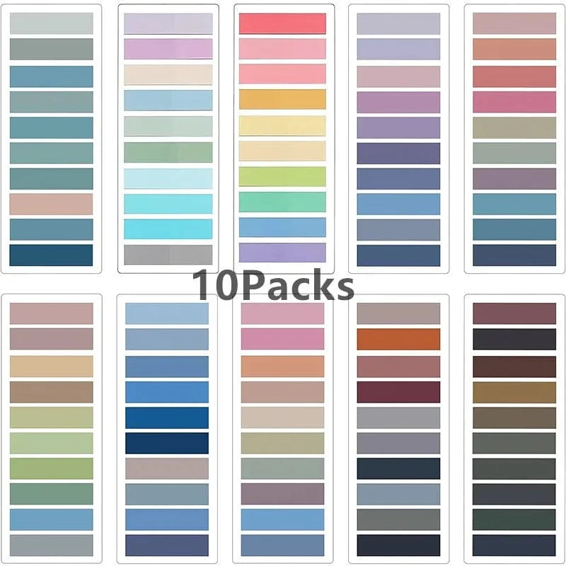 KindFuny Set Transparente Haftnotiz Selbstklebende Lesezeichen Anmerkungen Lesebuch Klare Lasche Kawaii Niedliche Schreibwaren