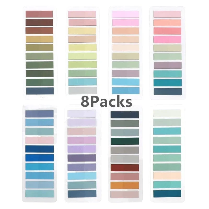 KindFuny Set Transparente Haftnotiz Selbstklebende Lesezeichen Anmerkungen Lesebuch Klare Lasche Kawaii Niedliche Schreibwaren