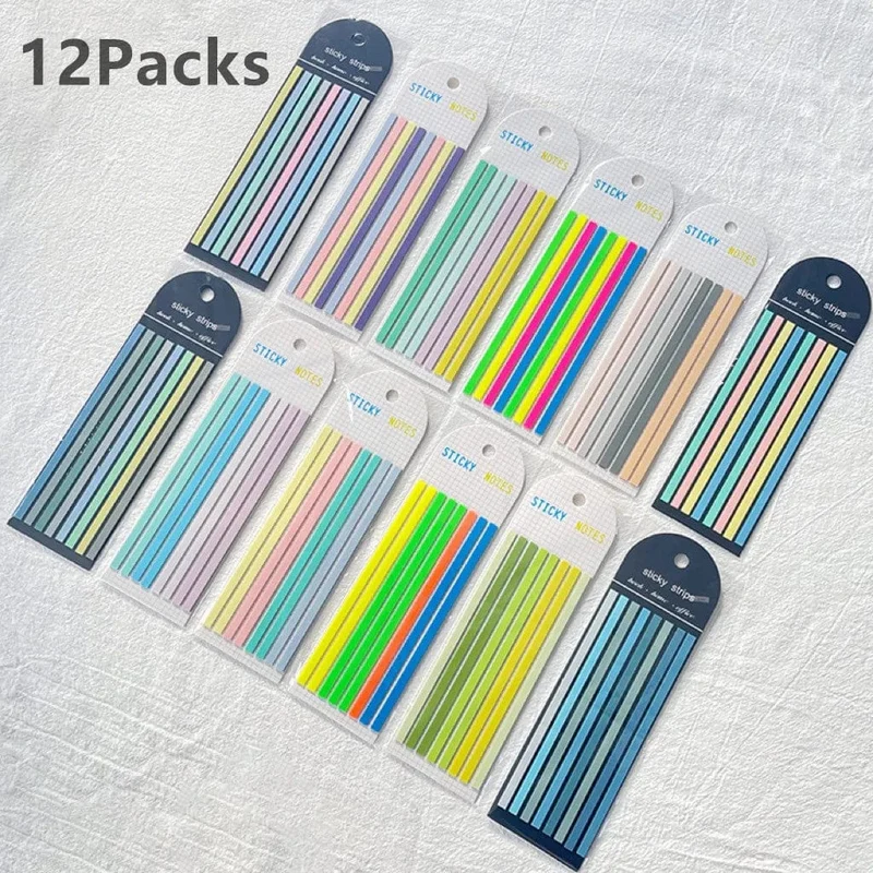 KindFuny Set Transparente Haftnotiz Selbstklebende Lesezeichen Anmerkungen Lesebuch Klare Lasche Kawaii Niedliche Schreibwaren