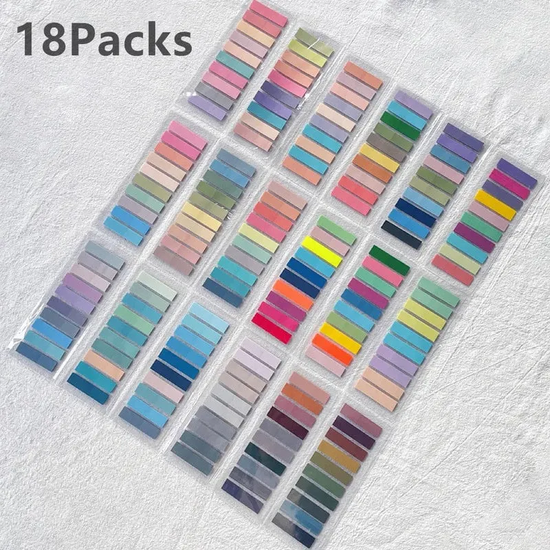 KindFuny Set Transparente Haftnotiz Selbstklebende Lesezeichen Anmerkungen Lesebuch Klare Lasche Kawaii Niedliche Schreibwaren