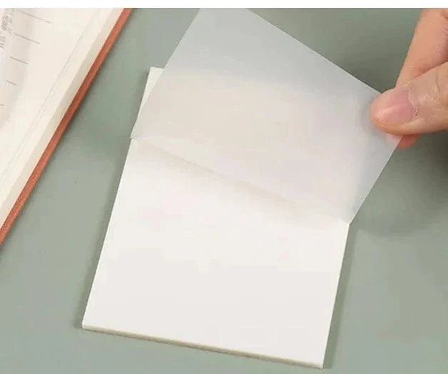 3Packs150Sheets Aufkleber Transparent Klebrige Notebook Pads Notizblöcke Klar Lesezeichen Lesen Buch Schreibwaren Schule Supplie