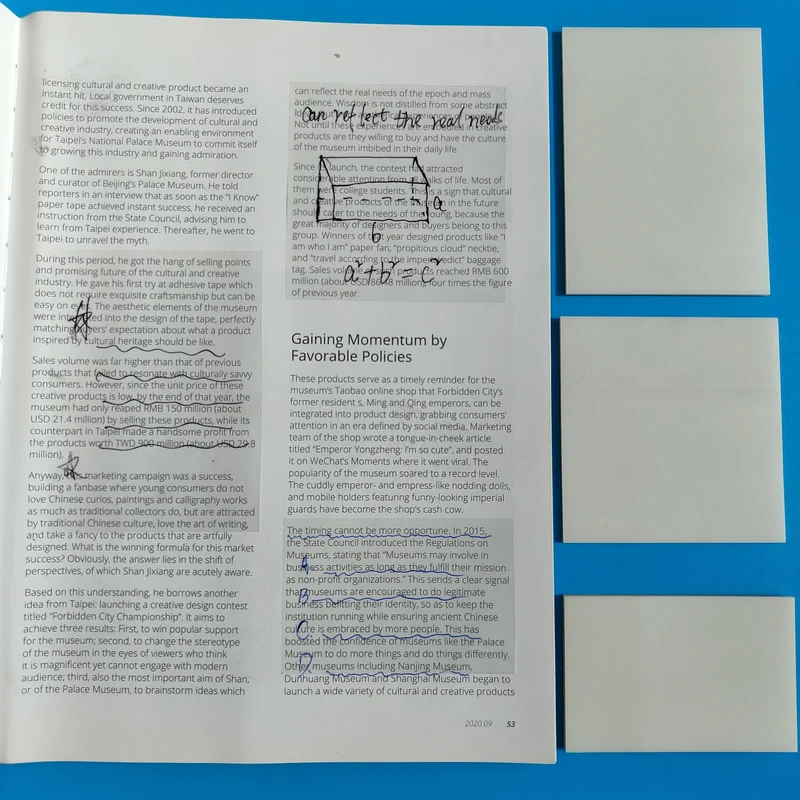 3Packs150Sheets Aufkleber Transparent Klebrige Notebook Pads Notizblöcke Klar Lesezeichen Lesen Buch Schreibwaren Schule Supplie