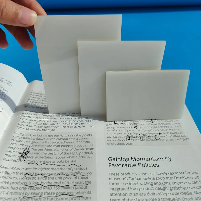 3Packs150Sheets Aufkleber Transparent Klebrige Notebook Pads Notizblöcke Klar Lesezeichen Lesen Buch Schreibwaren Schule Supplie