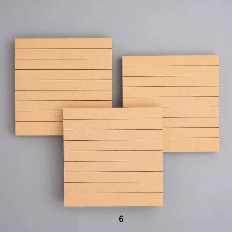 Minimalistische Haftnotizen, kariert/liniert/leer, Notizblock, Notizblock, Wochenplan, Tagebuch, Notiz, Briefpapier