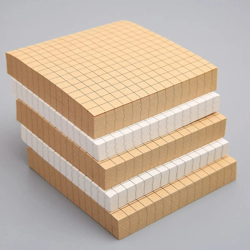 Minimalistische Haftnotizen, kariert/liniert/leer, Notizblock, Notizblock, Wochenplan, Tagebuch, Notiz, Briefpapier