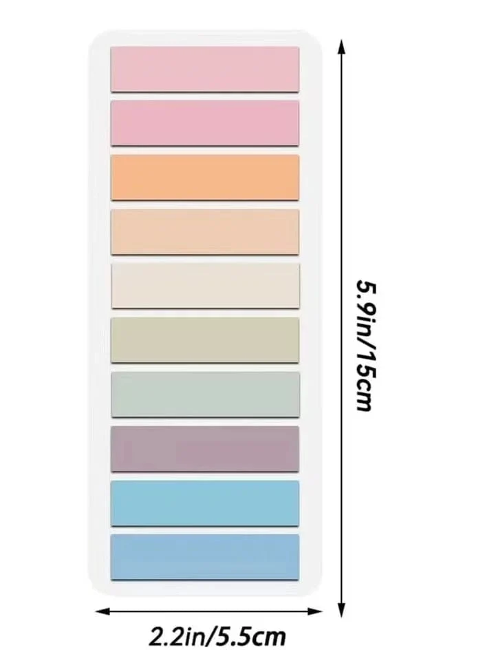 200 Blatt Haftnotizen, transparente Haftnotizen, Index-Tabs, Pfeilflaggen für Seitenmarker, Planeraufkleber, Büro, Schule