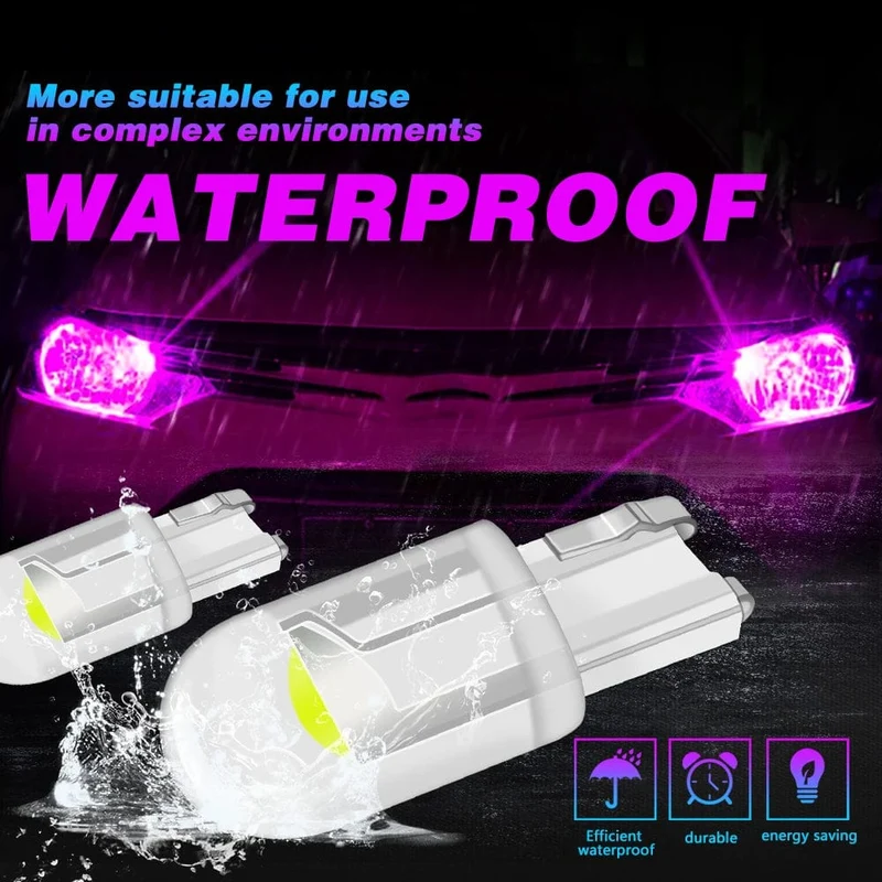10 STÜCKE W5W LED T10 Auto Licht COB Glasgehäuse Auto Autos Keil Kennzeichenleuchte Innenkuppel Leselicht t10 DRL Birne