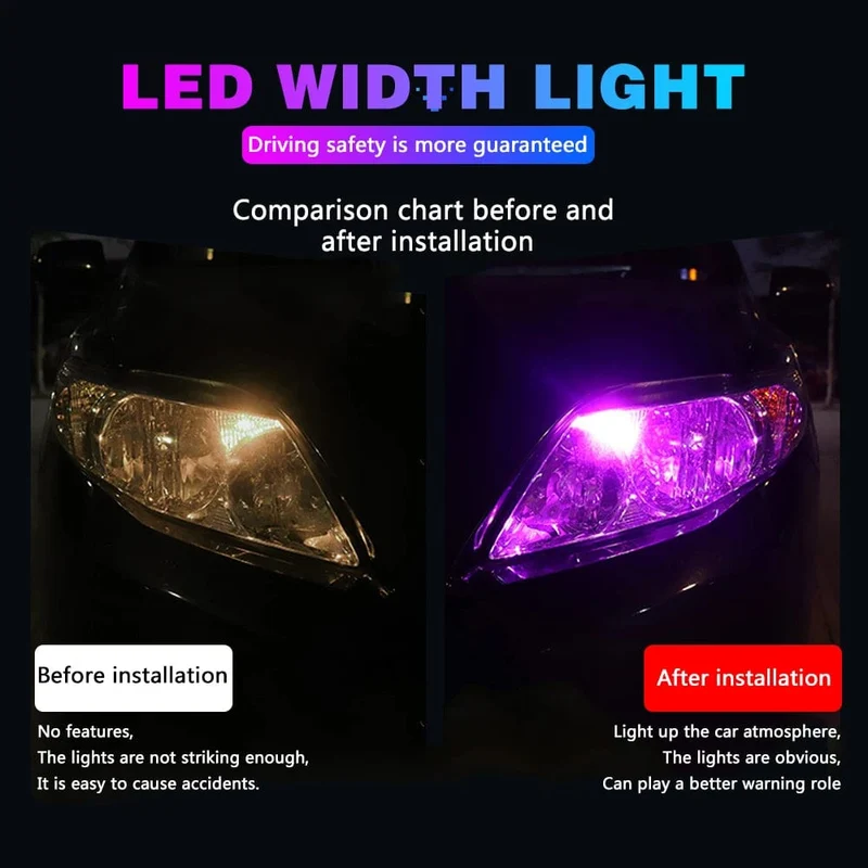 10 STÜCKE W5W LED T10 Auto Licht COB Glasgehäuse Auto Autos Keil Kennzeichenleuchte Innenkuppel Leselicht t10 DRL Birne